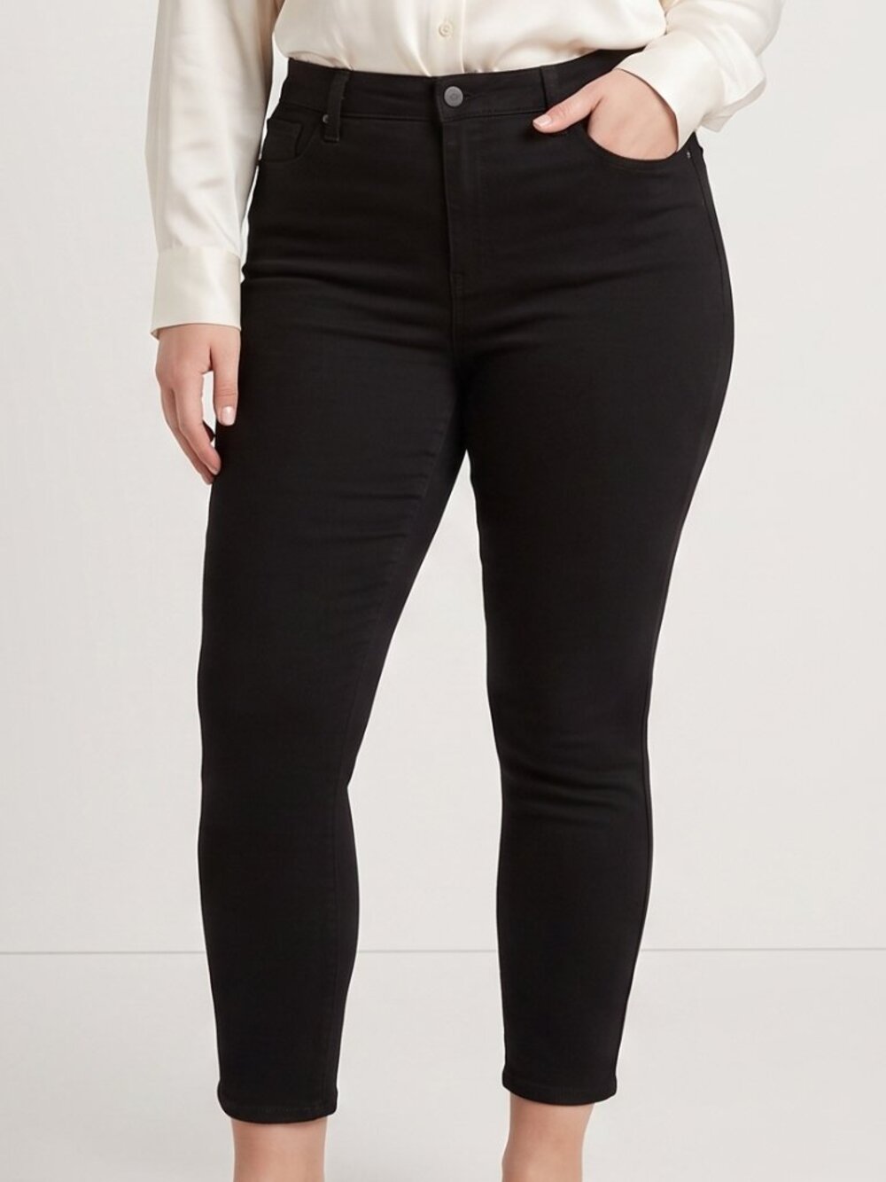 89th and Madison Cropped Pants Black Ankle 14P Black Slacks Trousers Business
